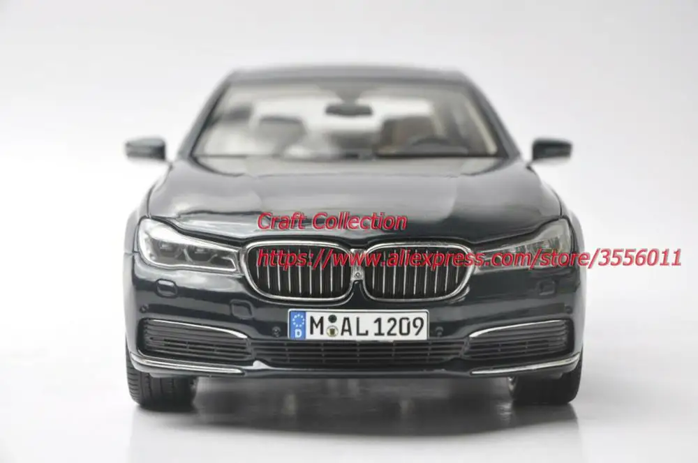1:18 литья под давлением модель для 750Li 760Li Глубокий серый Седан сплав игрушка автомобиль миниатюрная коллекция подарки