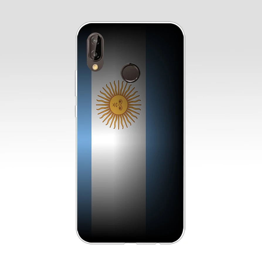 218AQ Аргентина Мягкий Силиконовый ТПУ чехол для huawei p 20 lite pro y6 2017 mate 10 | Мобильные
