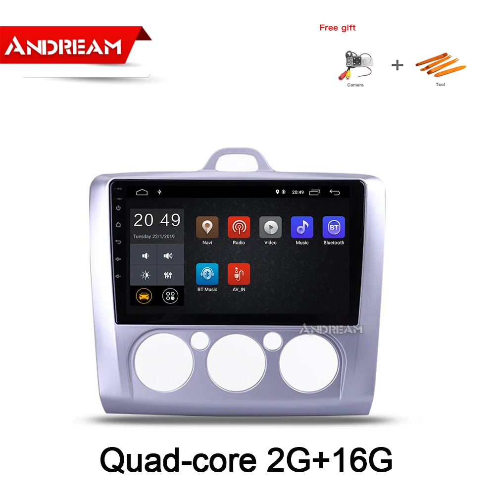 9 дюймов Android 8 1 quad core автомобиля мультимедиа 2 din gps навигации видео плеер для ford focus