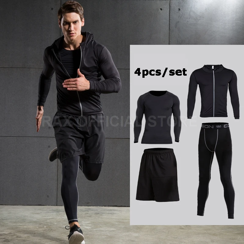 Мужские спортивные костюмы Vansydical компрессионная рубашка для бега 6 шт.|running suit|men