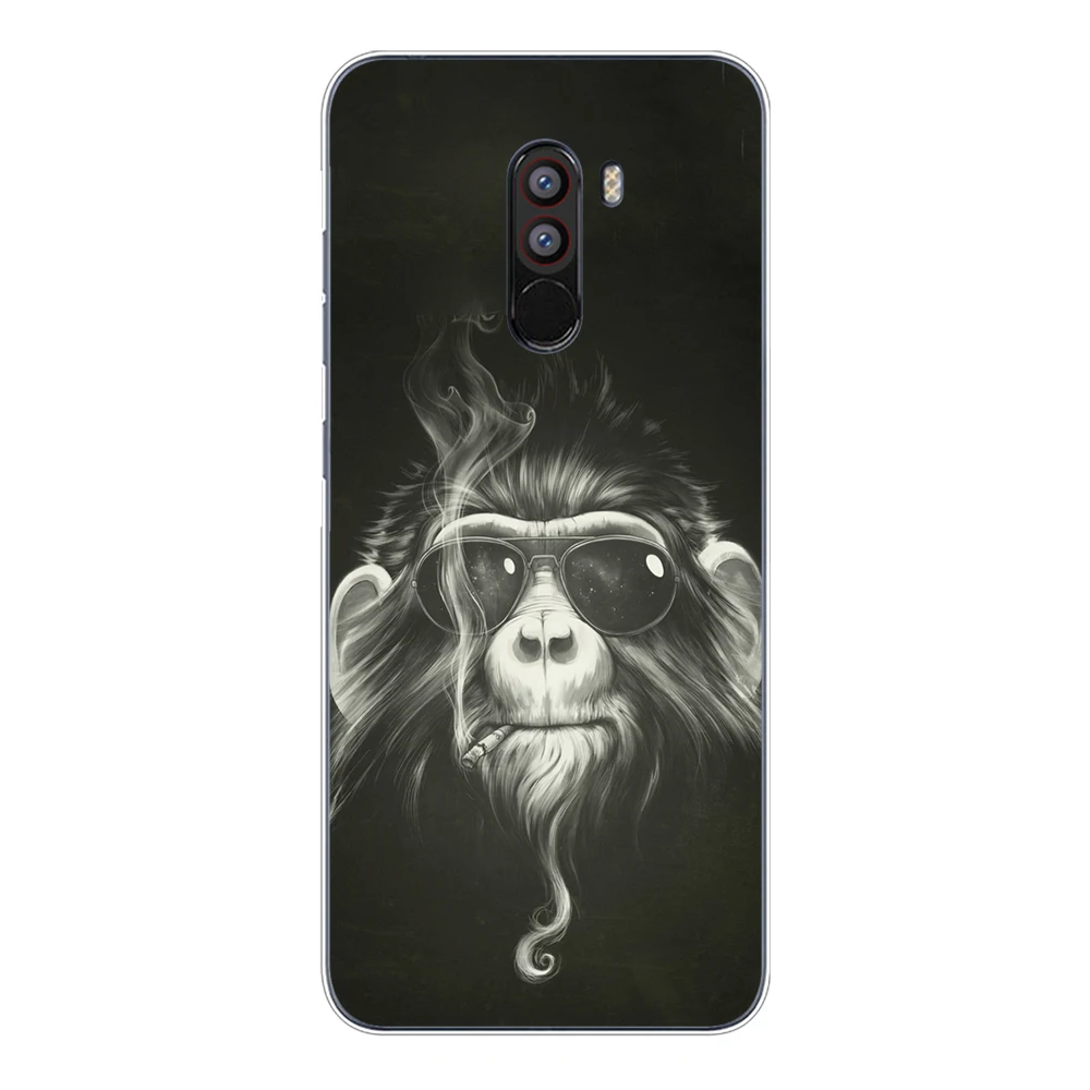 Мягкий чехол из ТПУ Для Xiaomi Pocophone F1 6 18 дюйма силиконовый защитный для очков