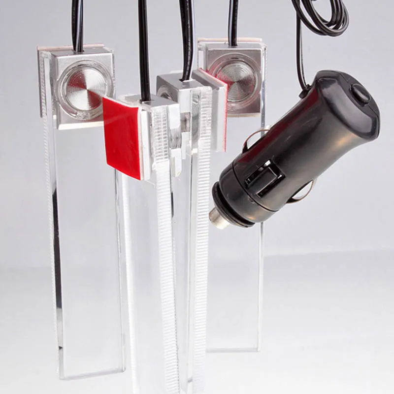 4 светодиода автомобильное зарядное устройство светильник ПА для салона 12 В