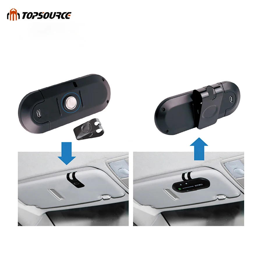 Topsource Bluetooth автомобильный комплект микрофон с громкоговорителем гарнитура