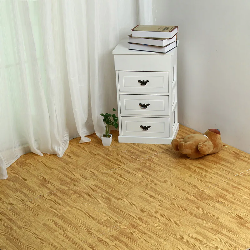 Yellow Детский коврик-пазл из пенопласта EVA, детский коврик 30x30, 9 шт., Детский ковер для детской комнаты, развивающий коврик для игр, игровой коврик толщиной 1 см - Цвет: Yellow