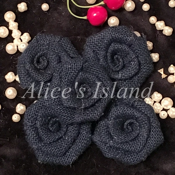 Цветы из мешковины натуральные розы для декоративных принадлежностей ручной