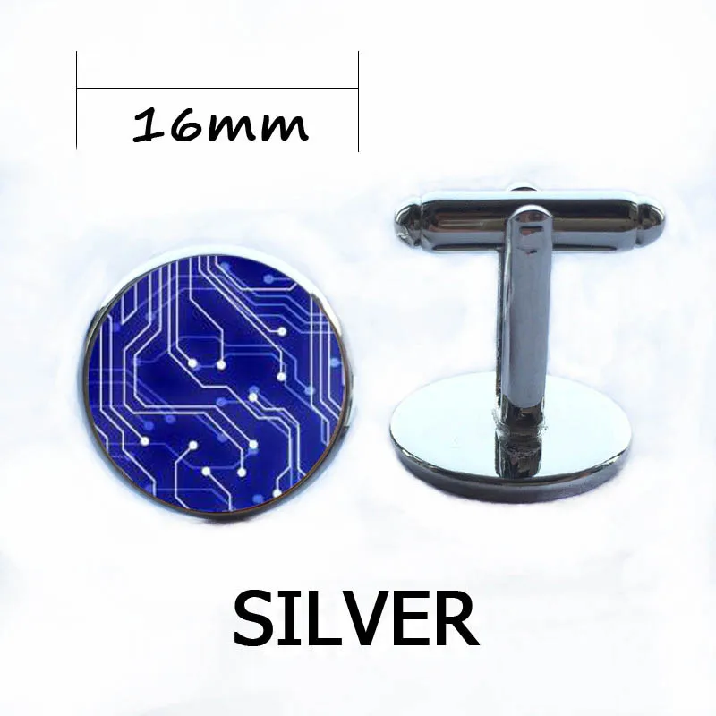 1 пара запонки для компьютера с рисунком|sleeve buttons|geek cufflinkscomputer circuit board |