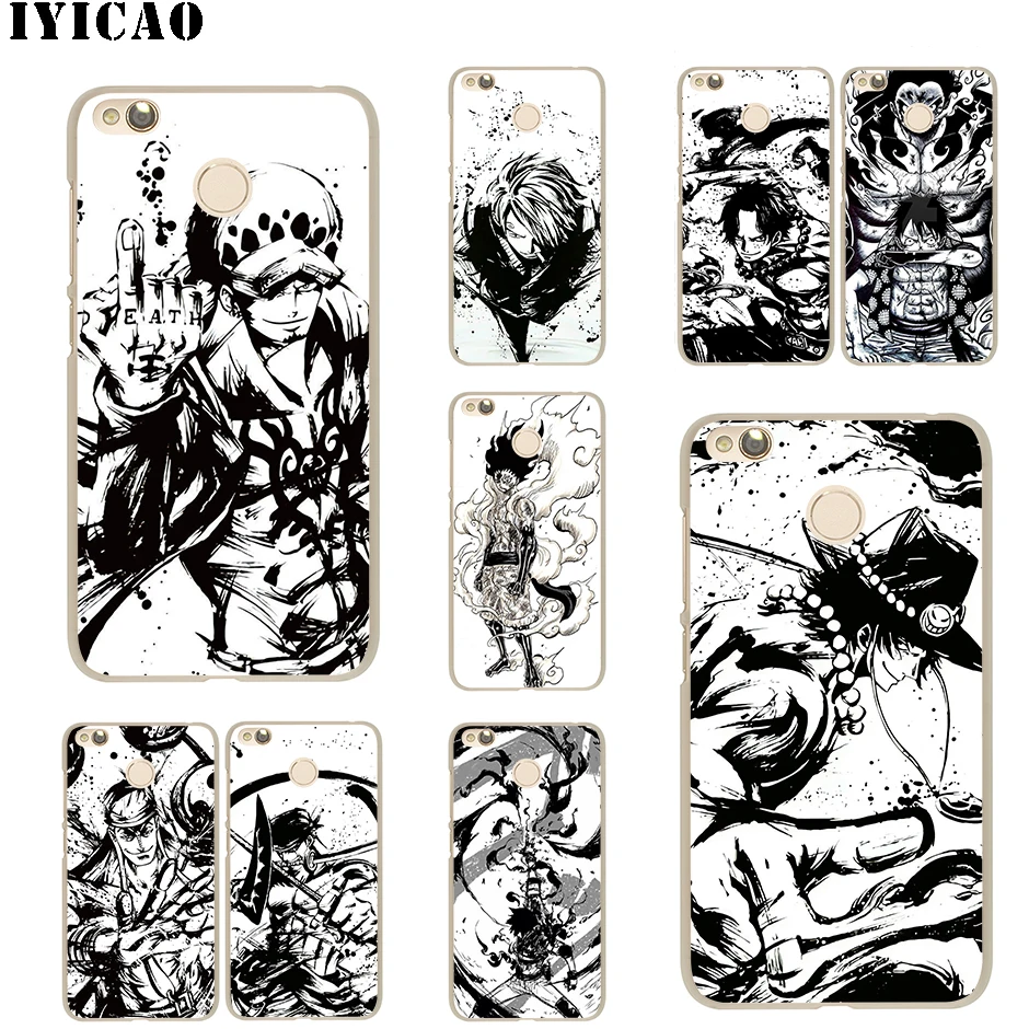 IYICAO One piece Аниме Смарт Жесткий Для Xiaomi mi 5 5S 6 9 8 A2 Lite 5X x 2S F1 SE MAX 3 9T A3 Pro CC9E Red Note
