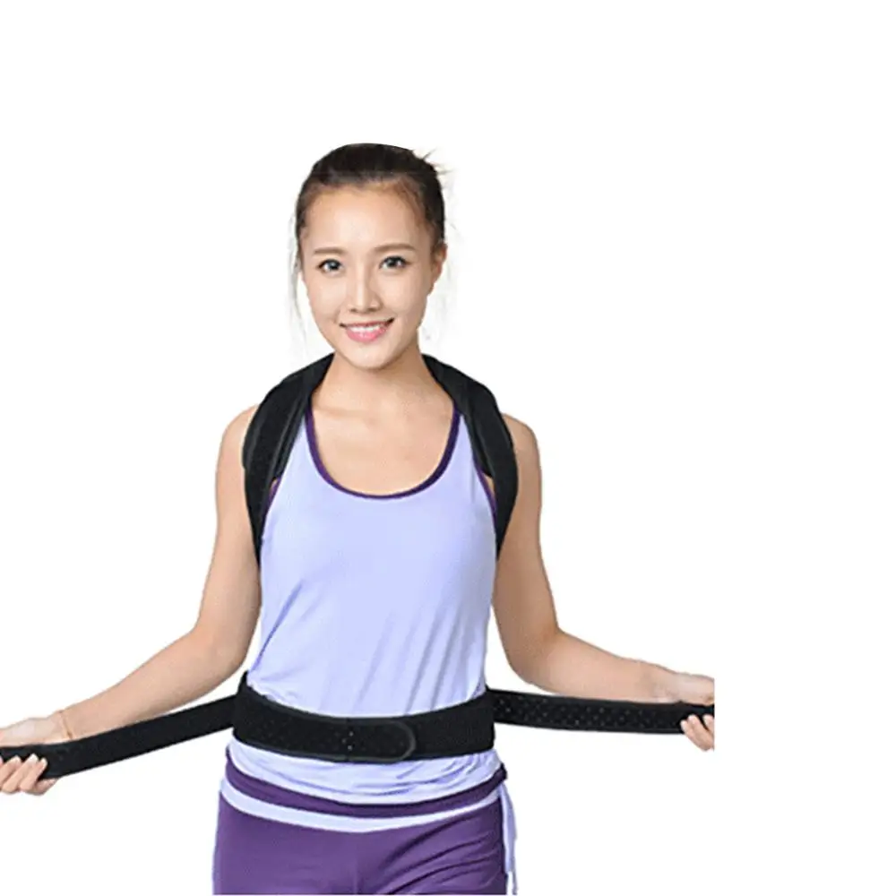 Male Female Adjustable Posture Corrector Waist Lumbar Shoulder Chest Back Spine Support Brace Belt Body Correction Tool | Красота и