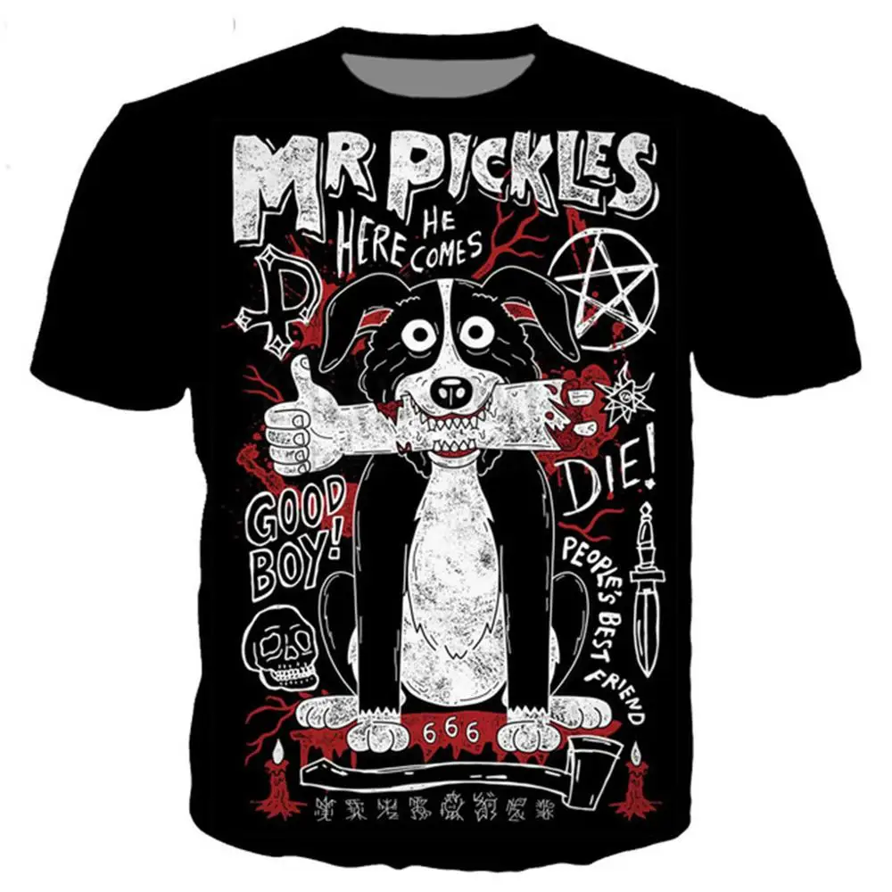 Новое поступление Классическая Футболка Mr Pickles для мужчин и женщин новинка