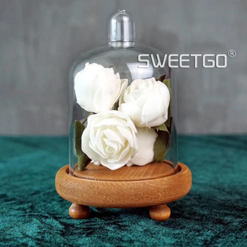SWEETGO деревянная подставка для кекса miclandscape/консервированный цветочный Купол 8*20