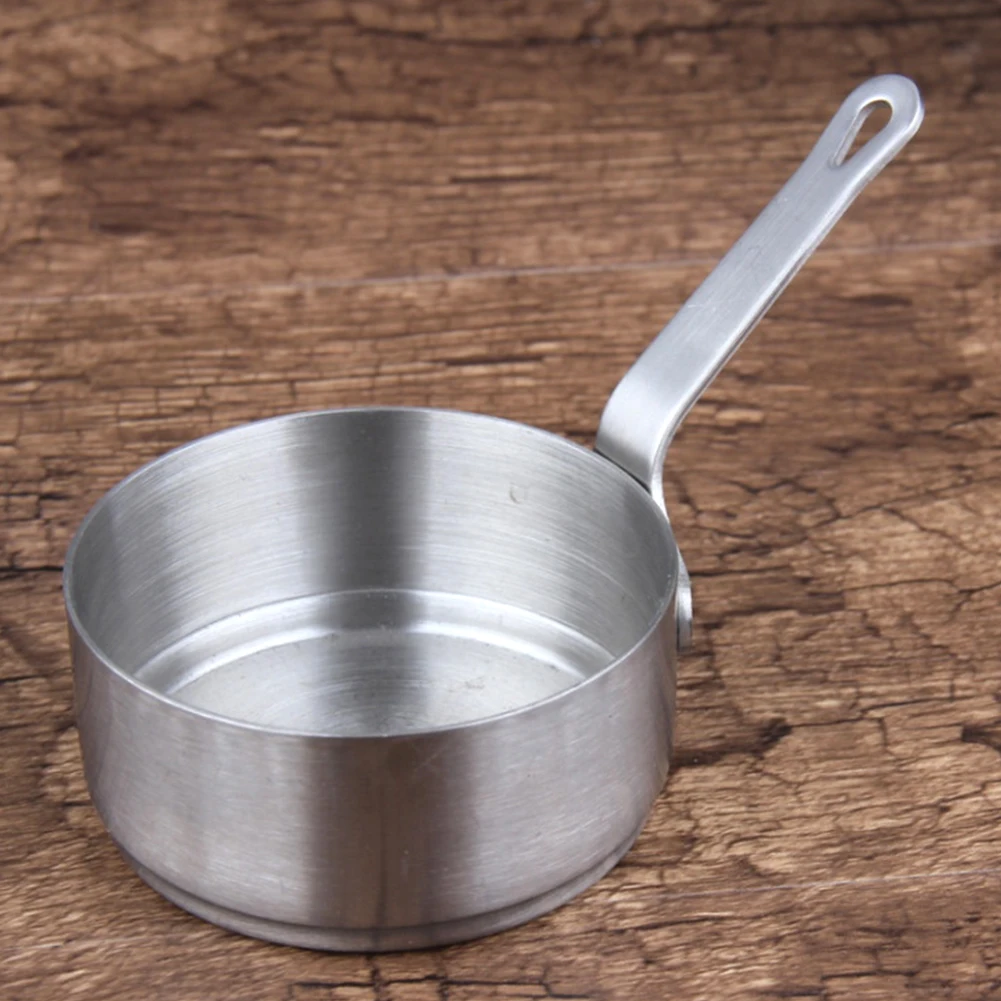 Stockpot портативный Отопление Кофе Ковш нержавеющая сталь мини с ручкой молоко