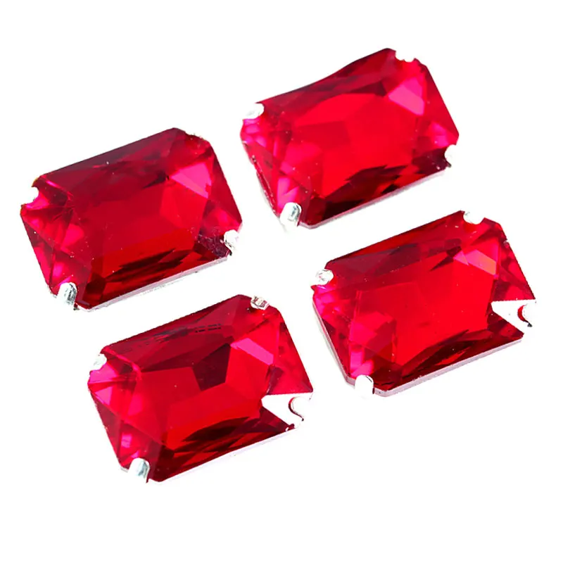 Rectangle Octangle More Colors Crystal Sew On Rhinestone With Silver Claw Best Glass For Wedding B1354|sew on rhinestone|sew onrhinestone sew |
