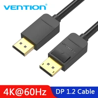 vention displayport cable dp to dp cable 1m 5m computer tv adapter display port connector for pc macbook hdtv projector 4k 60hz