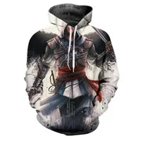 Новинка; Лидер продаж; Assassins Creed; уличная одежда с 3D принтом; толстовки с капюшоном; одежда для игр; мужская толстовка с длинным рукавом в стиле хип-хоп; Прямая поставка