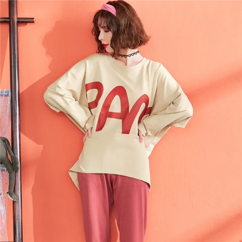 Весенние новые женские пижамные комплекты JRMISSLI одежда для сна из чистого хлопка