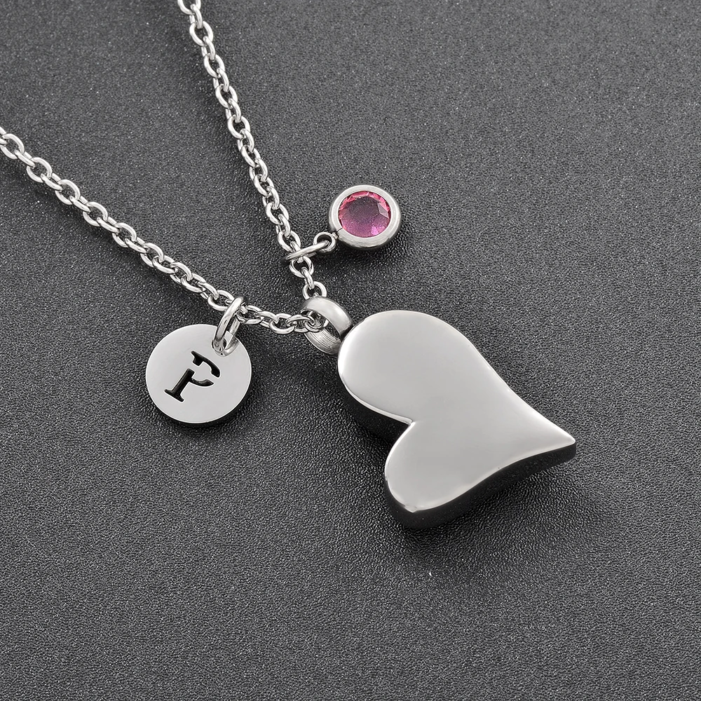 

IJD8032 Forever In My Heart Grandpa Stainless Steel Ashes Holder Keepsake Cremation Urn Necklace Unisex DIY Jewelry Pendant
