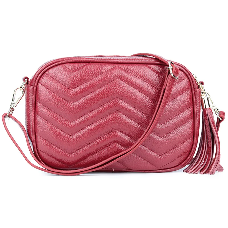 Женские сумки мессенджеры из натуральной кожи лидер продаж на плечо с кисточками