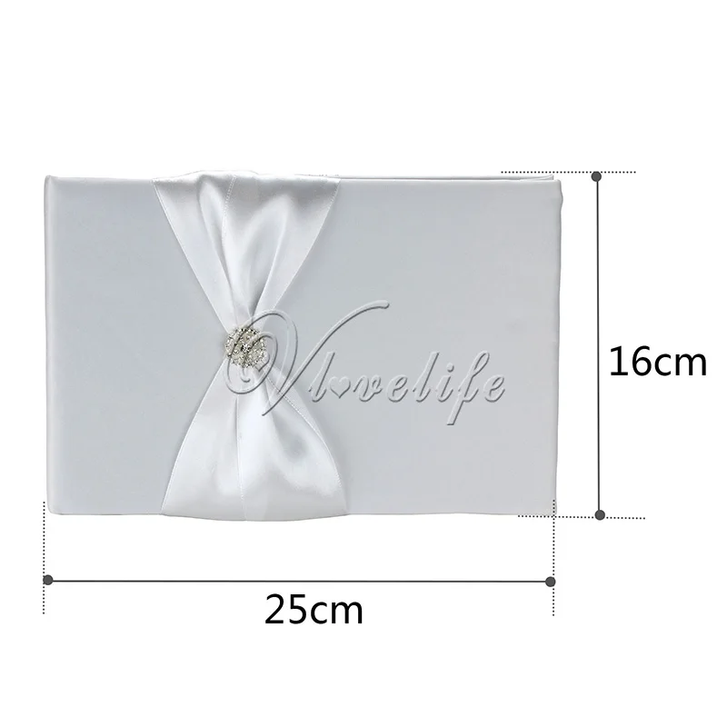 Белое свадебное кольцо подушка и Цветочная корзина Свадебная Гостевая книга