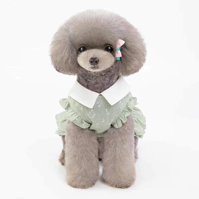 Платья для девочек и собак практичная юбка с кошкой одежда милым щенком платье