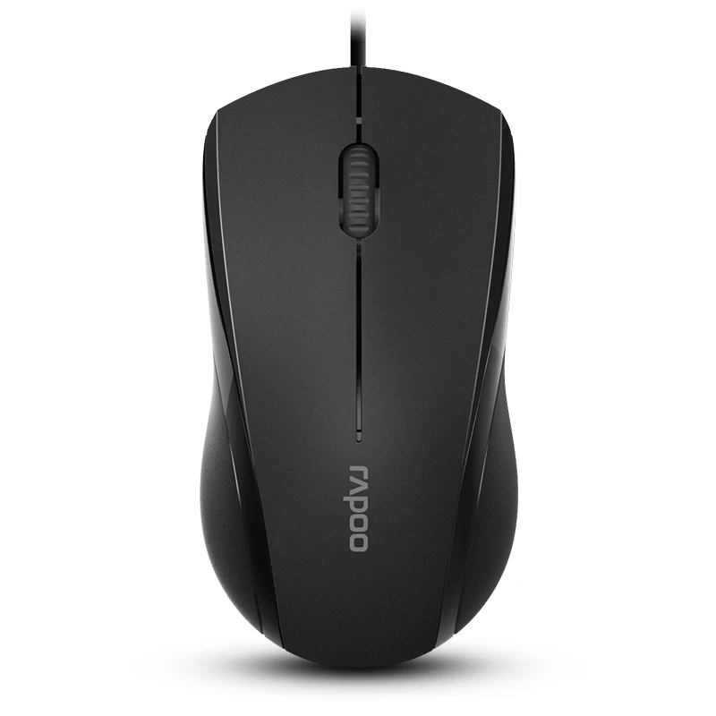 RAPOO Проводная оптическая мышь USB 1000 dpi бесшумные переключатели для домашнего офиса ноутбук мини-мышь мини ПК Беспроводная мышь для Windows