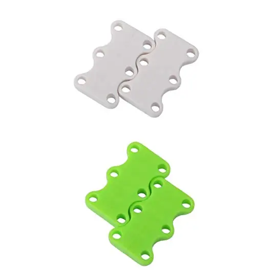 BlancVerde EPHER 2 Упаковка Магнитная обувь пряжки тапки пластиковые шнурки закрытие Магнитная шнуровка решение без галстука обуви пряжки системы - Цвет: BlancVerde