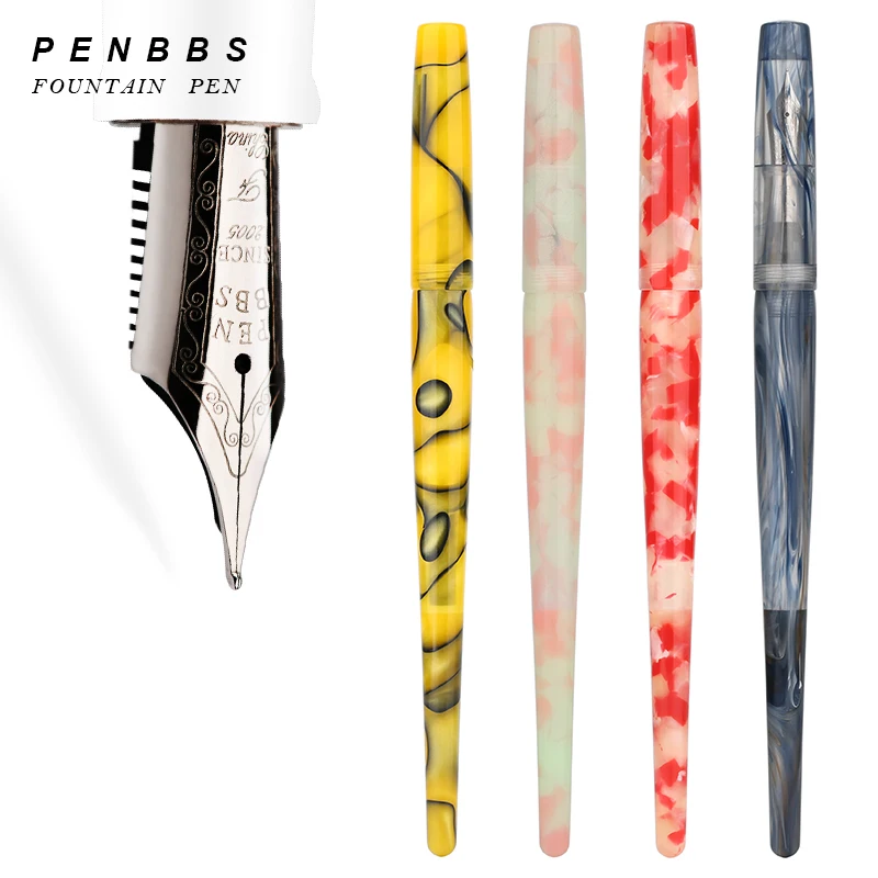 Коллекция! Penbbs 267 вакуумная заполненная авторучка прозрачная смола биколор