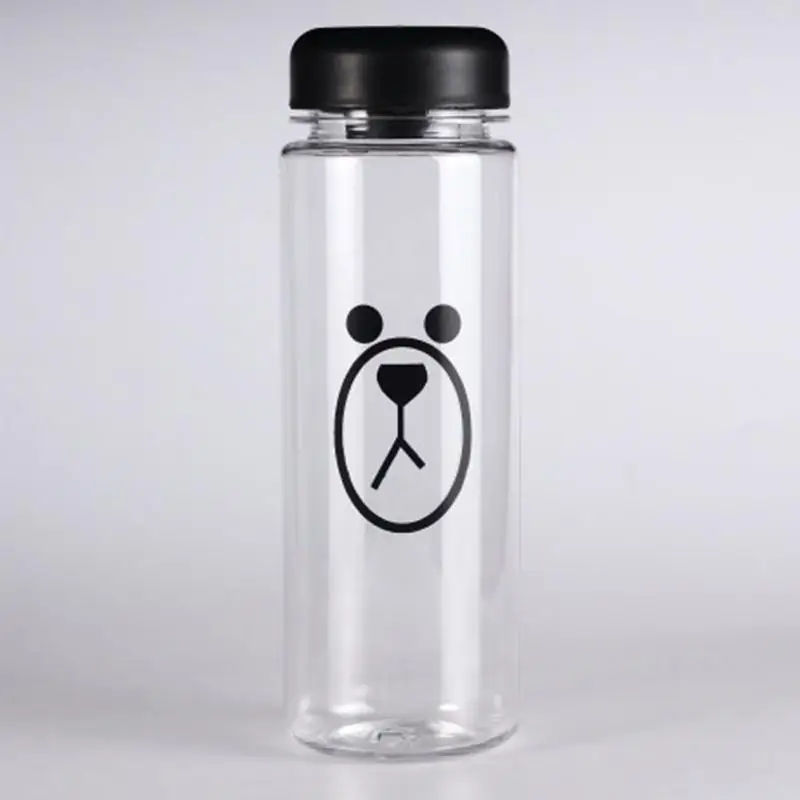 bear 1 шт., 500 мл, модная новинка, многофункциональная спортивная бутылка с коричневым медведем, лимонный сок, бутылки для воды - Цвет: bear