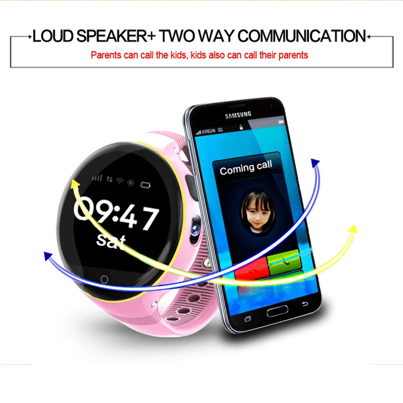 XGODY S668 Смарт часы для детей gps тревожный монитор наручные телефон Поддержка GSM sim