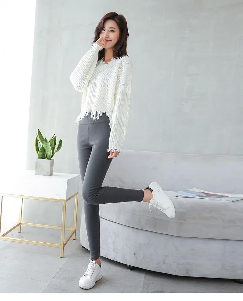 D00251 dark gray Горячая распродажа! осень зима женские брюки вельветовые утепленные брюки женские теплые узкие брюки плотные эластичные брюки D251 - Цвет: D00251 dark gray