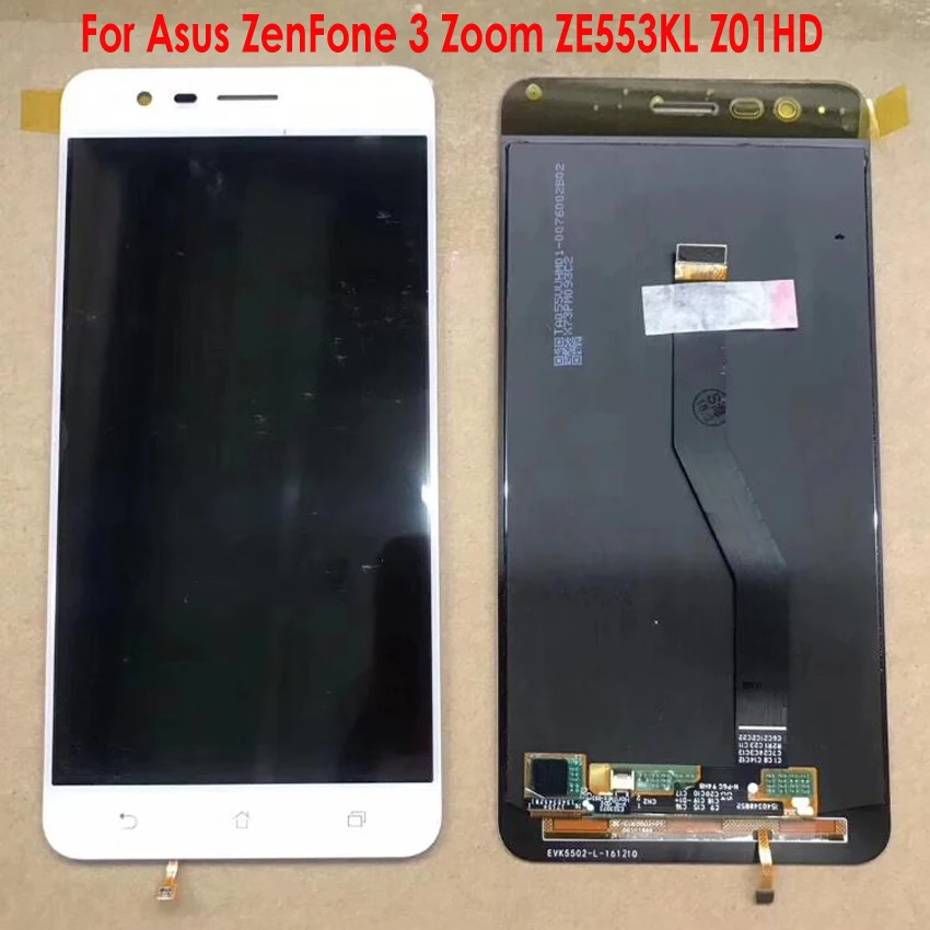 

Best Working Sensor LCD Display Touch Panel Screen Digitizer Assembly + Frame For Asus ZenFone 3 Zoom ZE553KL Z01HD ZE553 Z01HDA