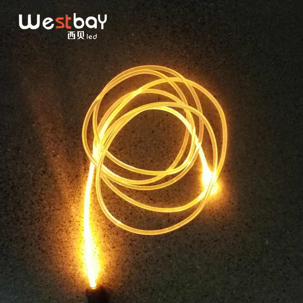 Westbay Мини светодиодный волоконно-оптический светильник комплект двигателя 3,0 мм* 2 м прозрачное волокно DC12V 3 Вт для украшения автомобиля украшения сада