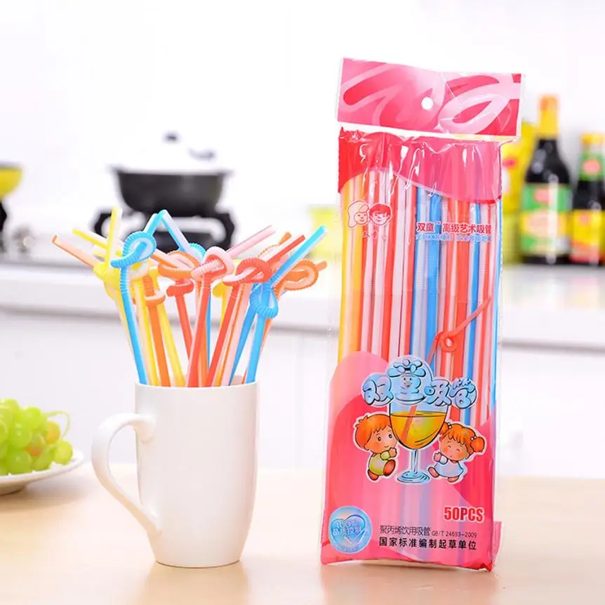 50 шт. соломинки разные формы фототабличка Свадебный день рождения вечеринка 728