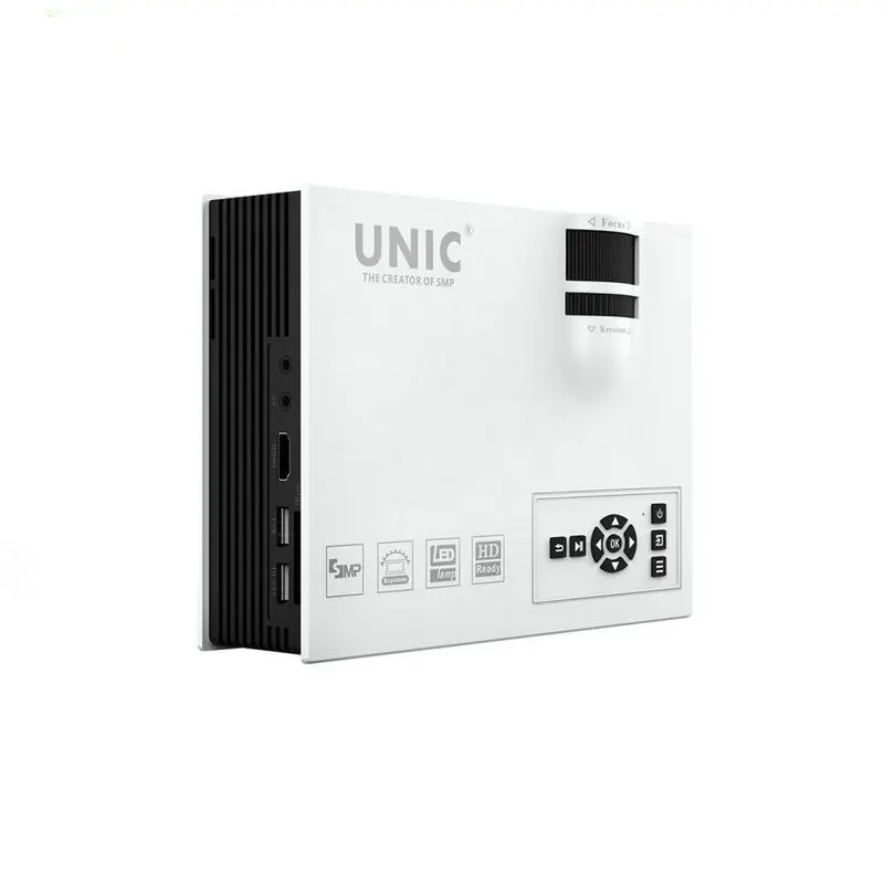 Оригинал UNIC UC40 + LED Мини Карманный Проектор Micro HDMI USB Видео Игры Мультимедиа
