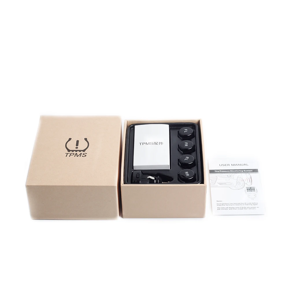 Авто TPMS шин Давление мониторинга Системы 4 Датчики Авто-прикуриватели ЖК-дисплей