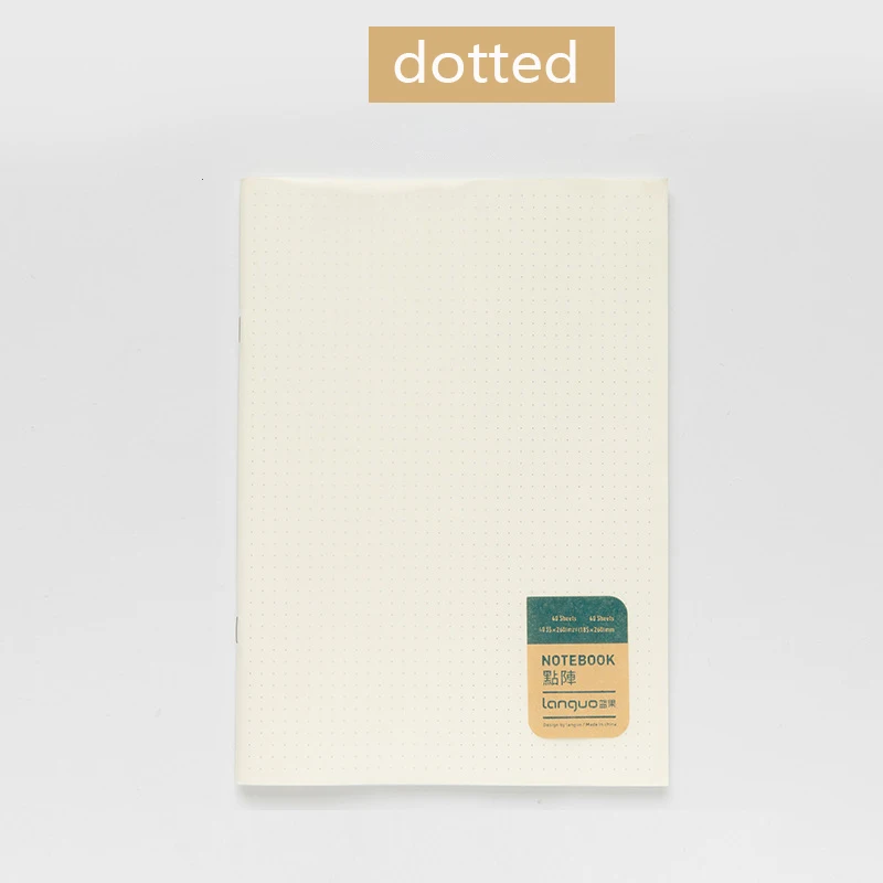 80 страниц A5 PP Muji Дневник Блокнот Dpotted сетка пустой планировщик дня блокнот школьные канцелярские принадлежности настраиваемый логотип C10 D10 - Цвет: dotted
