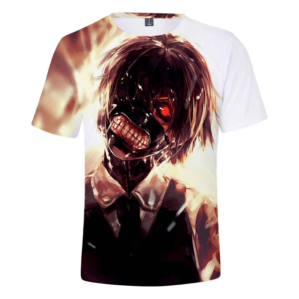 Одежда tokyo ghoul Лидер продаж Летняя Повседневная футболка с короткими рукавами