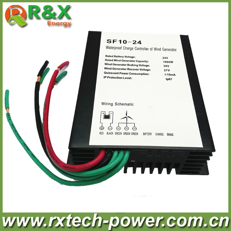 R & X 1000W Контроллер заряда ветряной Турбины 24 V/48 V опционально Водонепроницаемый