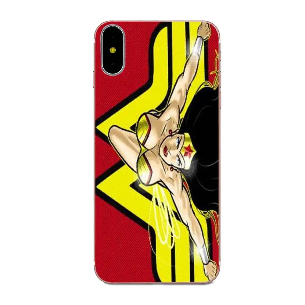 as picture Dc Wonder Woman для Apple iPhone 4 4s 5 5C 5S SE 6 6 S 7 8 Plus X XS Max XR модный дизайн кожи тонкий ПК сотовый Чехол - Цвет: as picture
