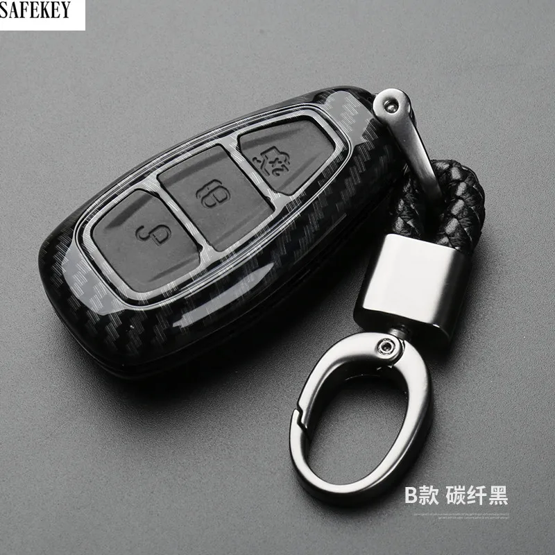 ABS автомобильный Стайлинг чехол для ключей Fob Ford Focus 2 3 ST Mondeo Kuga Fiesta Ecosport Ranger Escape