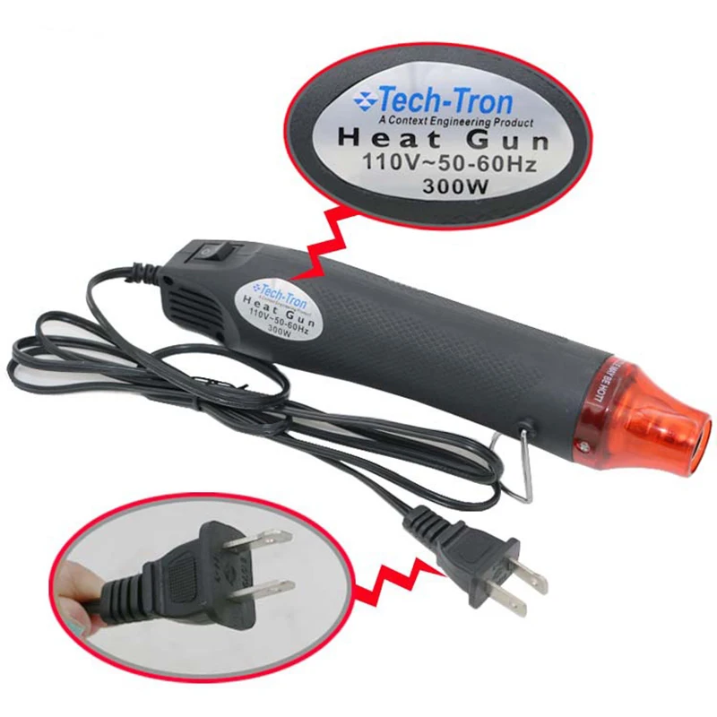 Фото 110V Heat Gun Electric Power Tool Hot Air 300W temperature DIY soft ceramic US regulatory plug rubber stamp convex Инструменты 110V Heat Gun Electric Power Tool Hot Air 300W temperature DIY soft ceramic US regulatory plug rubber stamp convex Инструменты