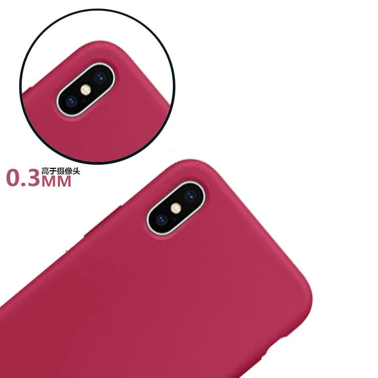 OCHGEP жидкий силиконовый тонкий чехол для iPhone 8 7 Plus X/XS чехол для iPhone X XS 7 8 чехол для телефона s с розничной упаковкой