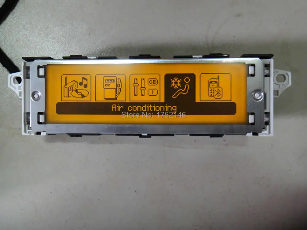 Автомобильный Желтый экран с поддержкой USB и Bluetooth двухзонный монитор воздушным