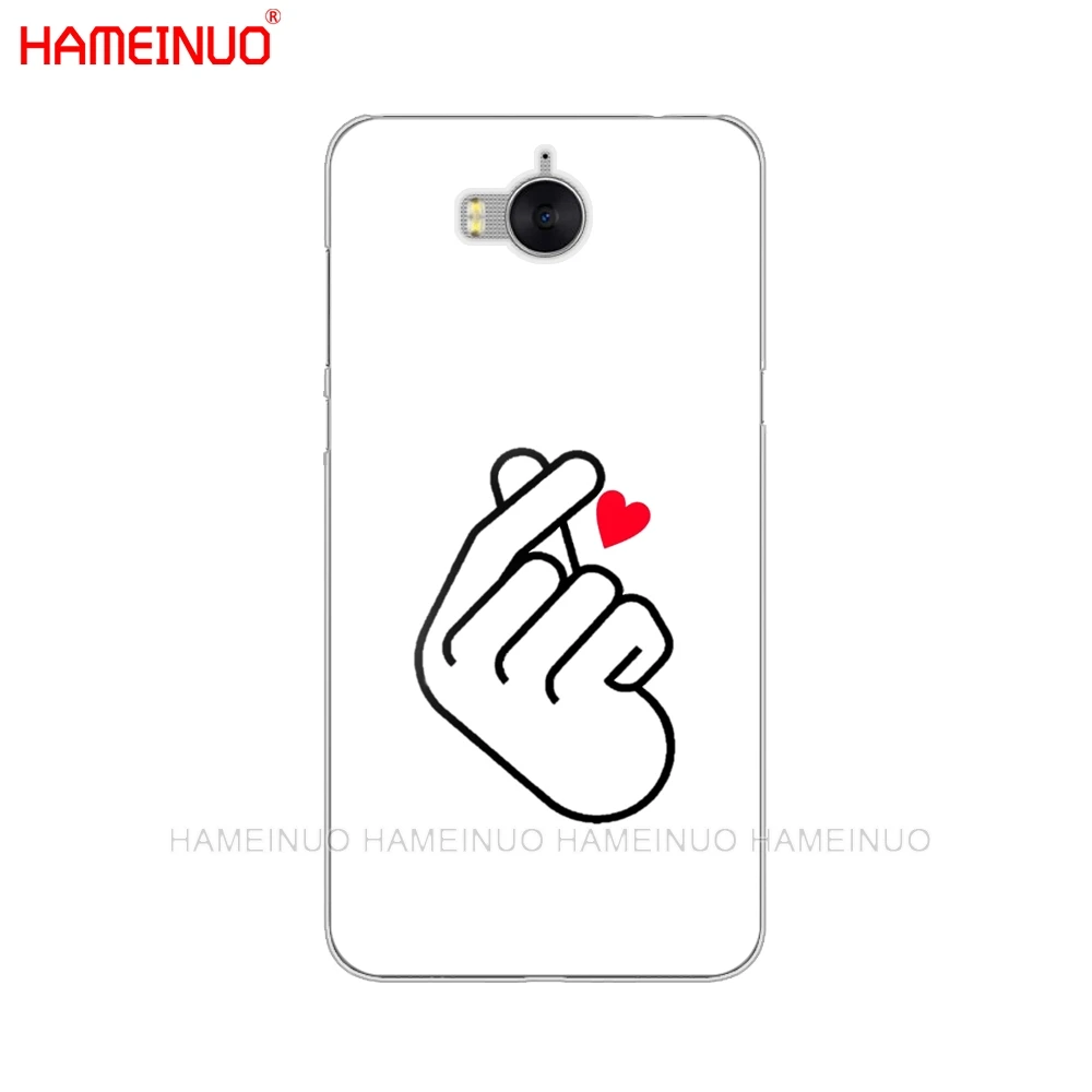 HAMEINUO чехол для сотового телефона с надписью Love on the finger huawei honor 3C 4X 4C 5C 5X 6 7 Y3 Y6 Y5 2 II