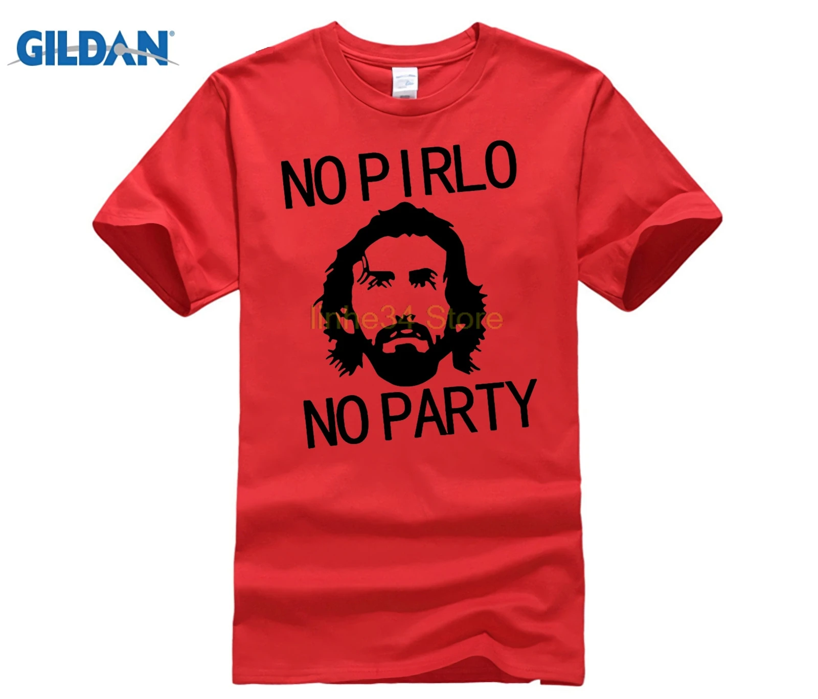 Брендовая мужская летняя футболка NO PIRLO вечерние Party Andrea с надписью смешные