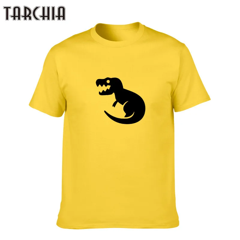 Мужская футболка TARCHIA 2021 с принтом летняя в стиле хип-хоп Харадзюку динозавром
