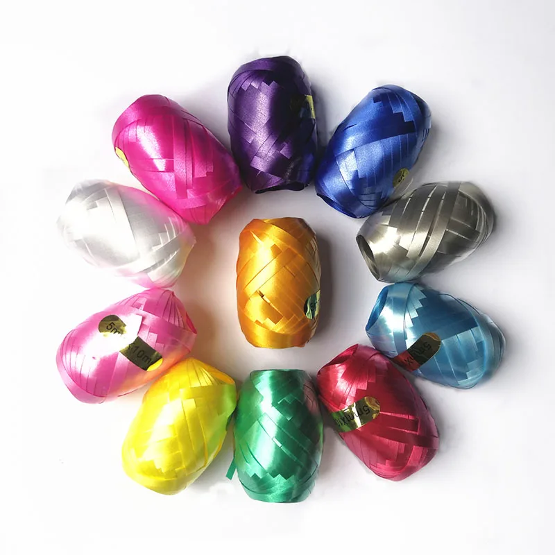6 шт./лот смешанные цветные ленты для воздушных шаров аксессуары завивки хвоста