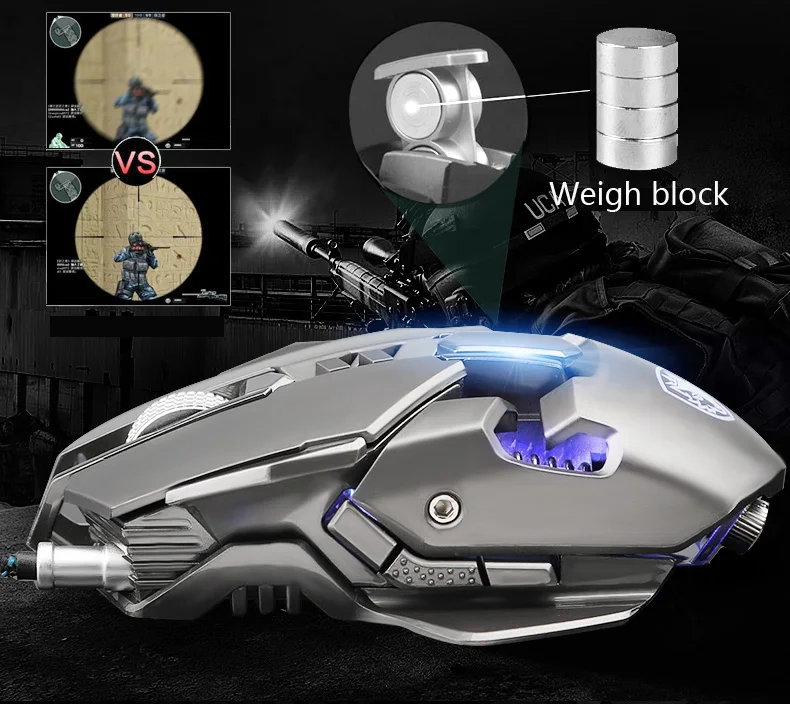 Pro FPS игровая Проводная usb-мышь макро программируемая подсветка с подсветкой геймер 3500 dpi светодиодный высокопроизводительный для PUBG