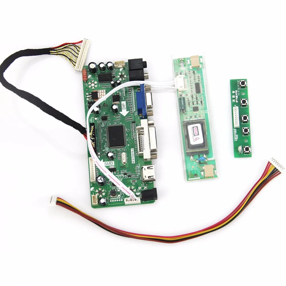 

M.NT68676 LCD/LED Controller Driver Board(HDMI+VGA+DVI+Audio) For LQ170M1LA04 1920*1200 LVDS Monitor Reuse Laptop