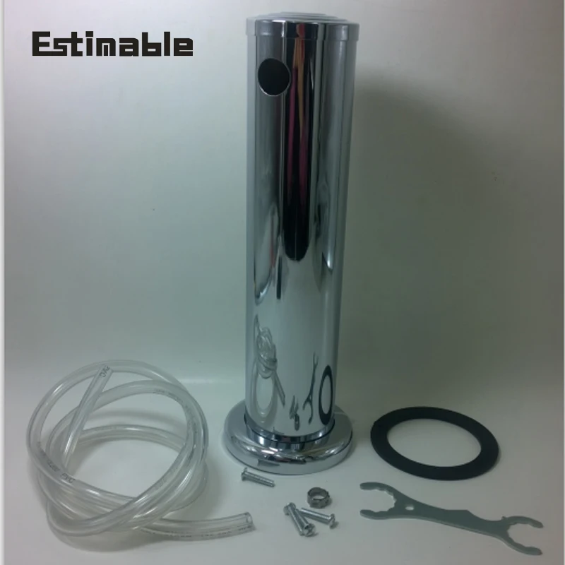 Пивная башня с одним отверстием для домашнего пивоварения серебряная безвольная