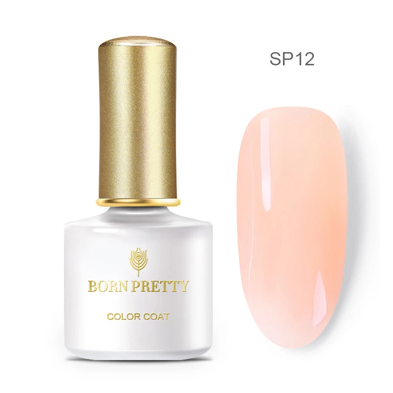 BP-SP12 Гель-лак серии BORN PRETTY Jelly 6 мл, гель для ногтей розового и серого цвета, полупрозрачный, впитывающий УФ светодиодный Гель-лак для ногтей - Цвет: BP-SP12